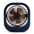 USB Desk Fan Portable Desktop Table Fan With 2 Speed 180 Rotation Adjustable Strong Wind Quiet Mini Fan For Office Household